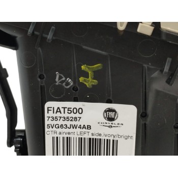 Recambio de rejilla aireadora para fiat 500 hybrid 1.0 referencia OEM IAM 735735287 CENTRAL IZQUIERDA 5VG63JW4AB