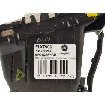 Recambio de rejilla aireadora para fiat 500 hybrid 1.0 referencia OEM IAM 735735284 CENTRAL DERECHA 5VG62JW4AB
