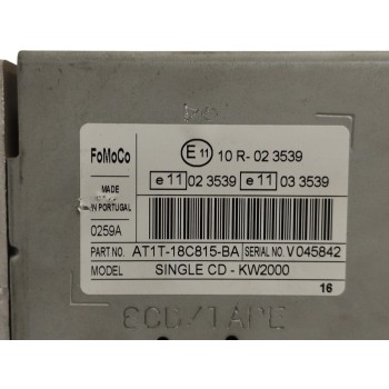 Recambio de sistema audio / radio cd para ford tourneo connect (tc7) 1.8 tdci cat referencia OEM IAM AT1T18C815BA  