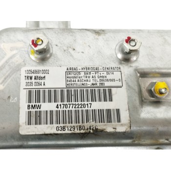 Recambio de airbag lateral trasero derecho para bmw 7 (e65, e66, e67) 730 d referencia OEM IAM 417077222017 30350064A 