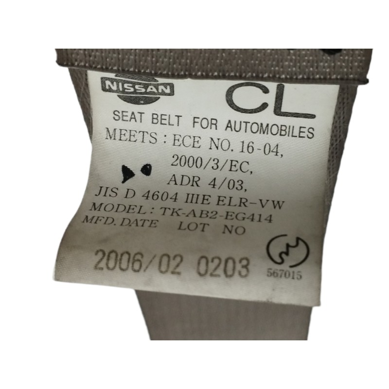 CINTURON SEGURIDAD DELANTERO IZQUIERDO