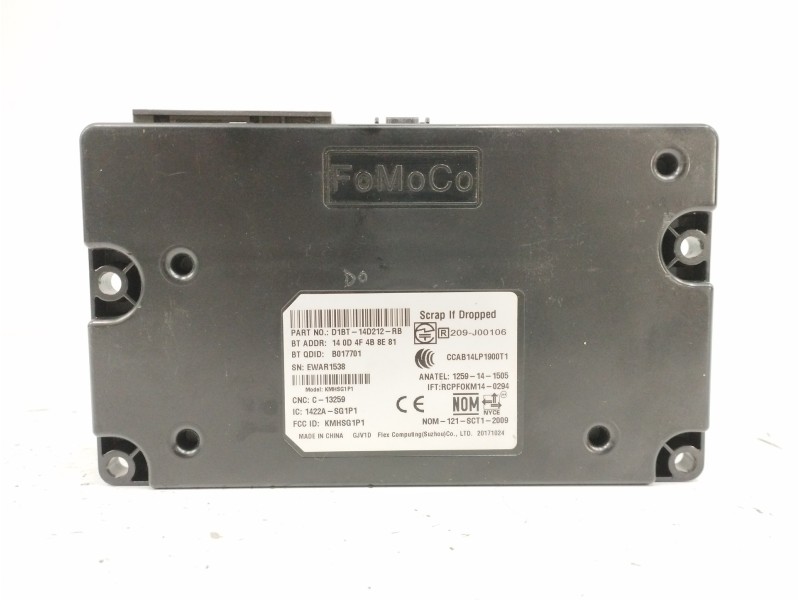 Recambio de modulo electronico para ford ka+ 1.2 ti-vct cat referencia OEM IAM D1BT14D212RB  
