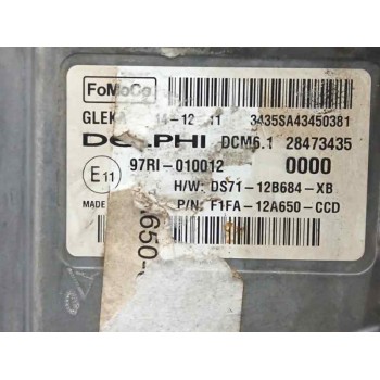Recambio de centralita motor uce para ford focus iii 2.0 tdci referencia OEM IAM F1FA12A650CCD DS7112B684XB 