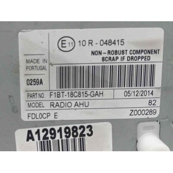 Recambio de sistema audio / radio cd para ford focus iii 2.0 tdci referencia OEM IAM F1BT18C815GAH  