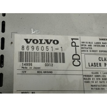 Recambio de sistema audio / radio cd para volvo s40 berlina 2.0 diesel cat referencia OEM IAM 8696051  