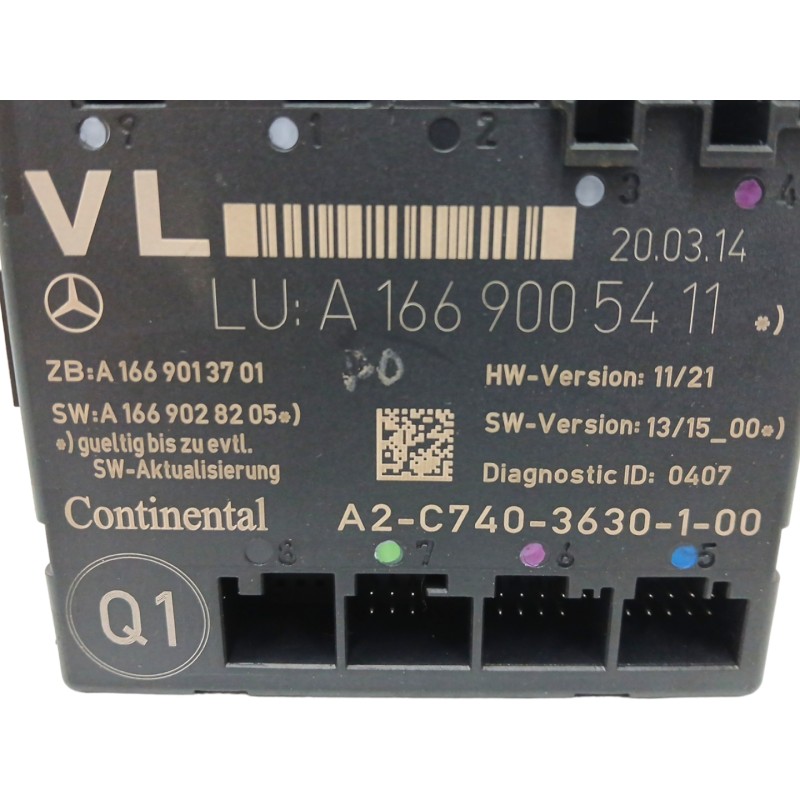 MODULO ELECTRONICO A1669013701 A2C7403630100