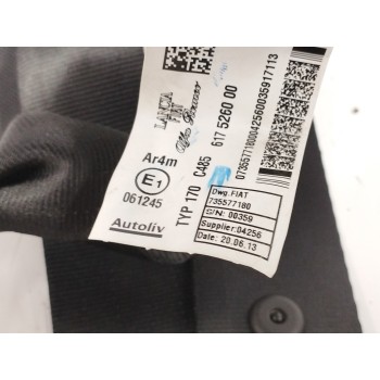 Recambio de cinturon seguridad trasero izquierdo para lancia ypsilon (402) 1.3 jtd 16v referencia OEM IAM 735577180 617526000 