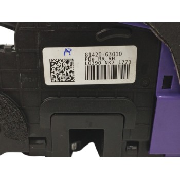 Recambio de cerradura puerta trasera derecha para hyundai i30 (pd) 1.0 tgdi cat referencia OEM IAM 81420G3010  