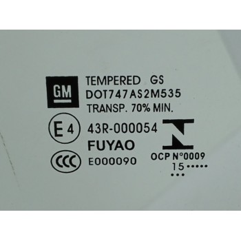 Recambio de luna trasera derecha para opel astra k lim. 5türig 1.6 cdti dpf referencia OEM IAM   