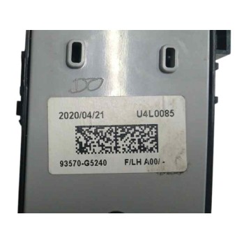 Recambio de mando elevalunas delantero izquierdo para kia niro e-niro drive referencia OEM IAM 93570G5240  
