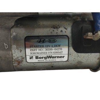 Recambio de motor arranque para hyundai i30 (pd) 1.0 tgdi cat referencia OEM IAM 3610004270  