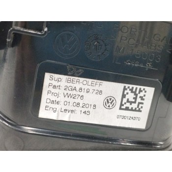 Recambio de rejilla aireadora para volkswagen t-roc 1.0 tsi referencia OEM IAM 2GA819728 CENTRAL DERECHA 