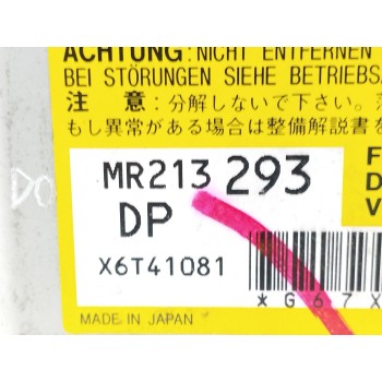 Recambio de centralita airbag para mitsubishi galant berlina (ea0) 2.5 v6 24v cat referencia OEM IAM MR213293 X6T41081 