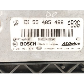 Recambio de centralita motor uce para opel insignia berlina 2.0 16v cdti referencia OEM IAM 55485466 0281031379 