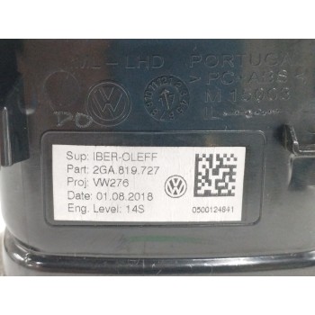 Recambio de rejilla aireadora para volkswagen t-roc 1.0 tsi referencia OEM IAM 2GA819727 CENTRAL IZQUIERDA 