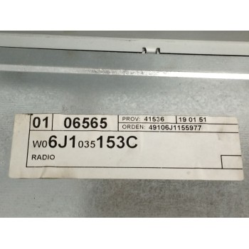 Recambio de sistema audio / radio cd para seat ibiza sc (6j1) 1.6 tdi referencia OEM IAM 6J1035153C  