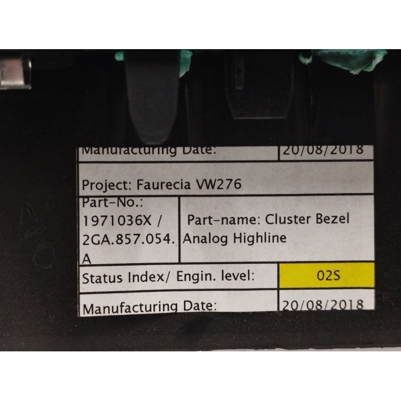 TAPAS CUADRO INSTRUMENTOS