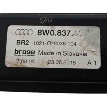 Recambio de elevalunas delantero derecho para audi a4 b9 (8w2, 8wc) 2.0 tdi referencia OEM IAM 8W0837462 8W0959802 
