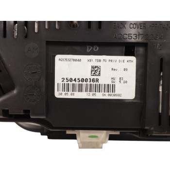 Recambio de cuadro instrumentos para renault laguna grandtour iii 2.0 dci diesel fap referencia OEM IAM 250450036R  