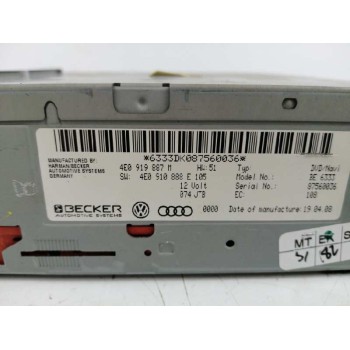 Recambio de sistema navegacion gps para audi a4 ber. (b8) 3.2 v6 24v fsi referencia OEM IAM 4E0919887M  