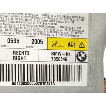 Recambio de airbag lateral delantero derecho para bmw serie 6 cabrio (e64) 3.0 cat (n52) referencia OEM IAM 7050486 601258100B 
