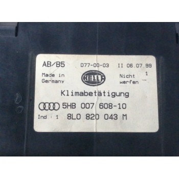 Recambio de mando climatizador para audi a3 (8l) 1.9 tdi referencia OEM IAM 8L0820043M 5HB00760810 