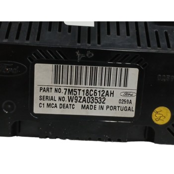 Recambio de mando calefaccion / aire acondicionado para ford c-max (dm2) 1.6 tdci referencia OEM IAM 7M5T18C612AH OBSERVAR FOTOS
