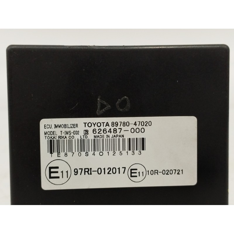 MODULO ELECTRONICO CENTRALITA INMOVILIZADORA 626487000