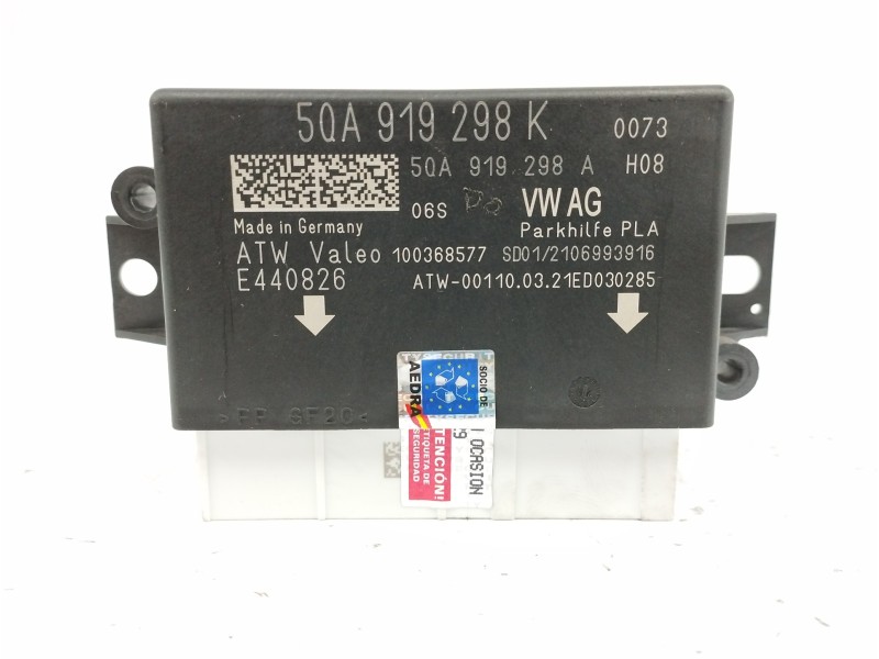 Recambio de modulo electronico para seat arona (kj7, kjp) 1.0 tsi referencia OEM IAM ASISTENTE DE DIRECCIÓN DE ESTACIONAMIENTO Recambio de modulo electronico para seat arona (kj7, kjp) 1.0 tsi referencia OEM IAM ASISTENTE DE DIRECCIÓN DE ESTACIONAMIENTO
