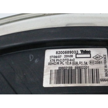 Recambio de faro derecho para renault kangoo (f/kc0) 1.5 dci diesel referencia OEM IAM 8200589033  