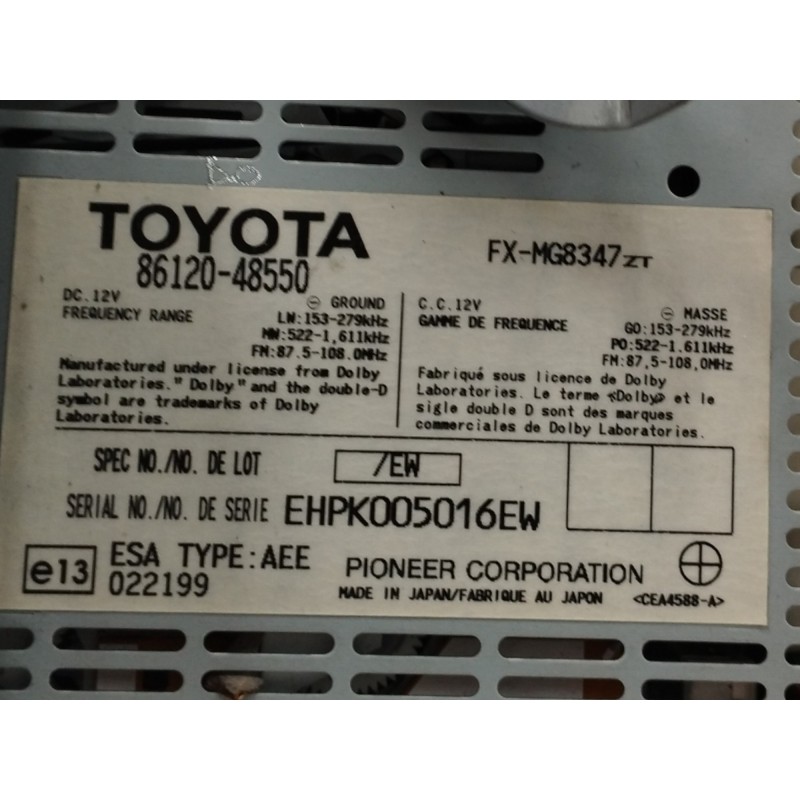 SISTEMA AUDIO / RADIO CD