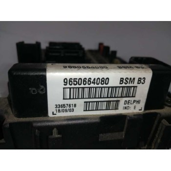 Recambio de caja reles / fusibles para peugeot 206 berlina 1.4 hdi referencia OEM IAM 9650664080  