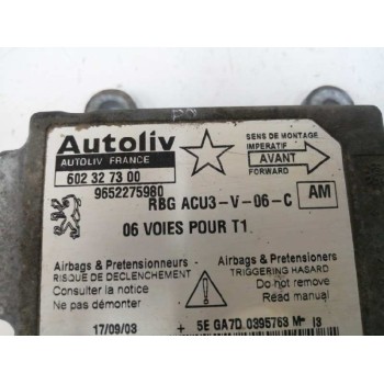Recambio de centralita airbag para peugeot 206 berlina 1.4 hdi referencia OEM IAM 9652275980 602327300 