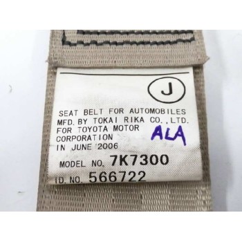Recambio de cinturon seguridad trasero derecho para lexus rx 3.5 v6 cat referencia OEM IAM 7K7300  