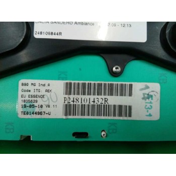 Recambio de cuadro instrumentos para dacia sandero ambiance referencia OEM IAM P248101432R  