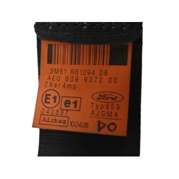 Recambio de cinturon seguridad delantero derecho para ford c-max (dm2) 1.6 tdci referencia OEM IAM 3M51R61294DB  