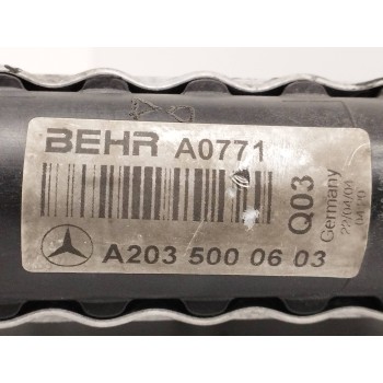 Recambio de radiador agua para mercedes-benz clase c (w203) familiar 2.2 cdi cat referencia OEM IAM A2035000603  