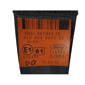 Recambio de cinturon seguridad trasero izquierdo para ford c-max (dm2) 1.6 tdci referencia OEM IAM 3M51R611B69EB  
