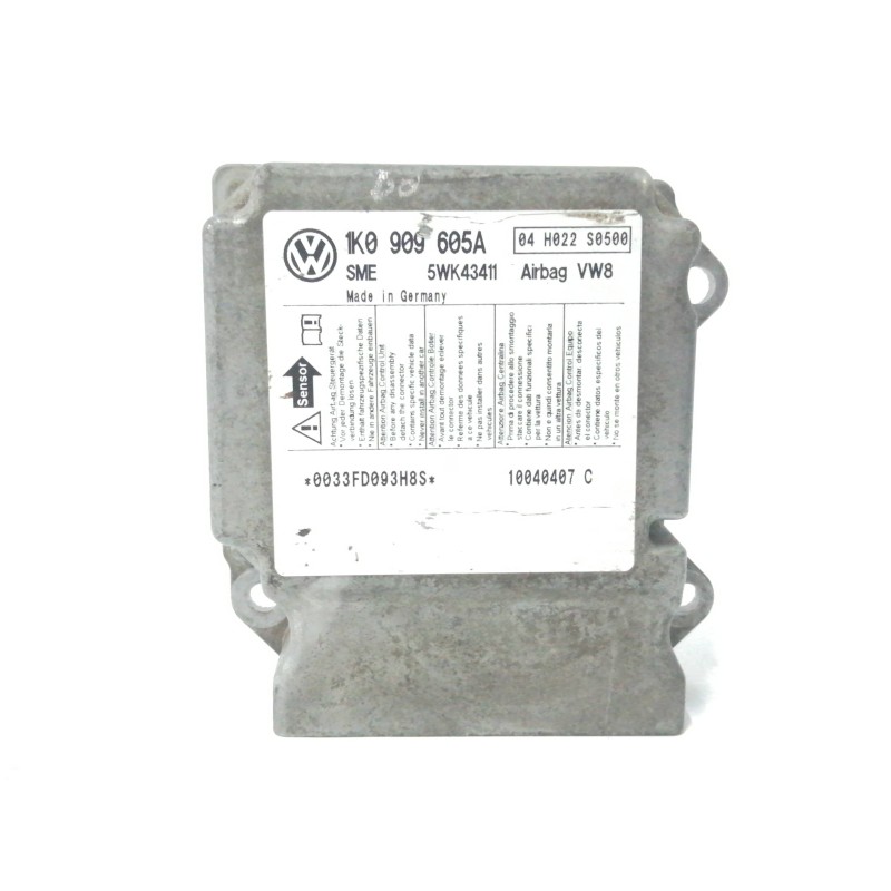 Recambio de centralita airbag para seat altea (5p1) 2.0 tdi referencia OEM IAM 1K0909605A 5WK43411 