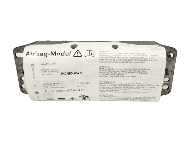 Recambio de airbag delantero derecho para volkswagen golf v berlina (1k1) 1.9 tdi referencia OEM IAM 1K0880204G  