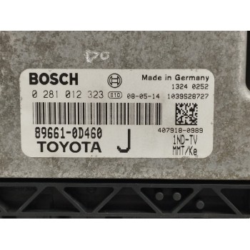 Recambio de centralita motor uce para toyota yaris (ksp9/scp9/nlp9) 1.4 turbodiesel cat referencia OEM IAM 896610D460 0281012323