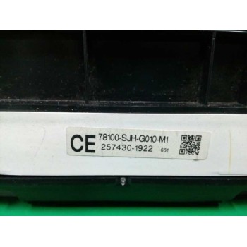 Recambio de cuadro instrumentos para honda fr-v (be) 2.2 ctdi executive referencia OEM IAM 78100SJHG010M1 2574301922 