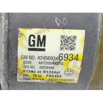 Recambio de compresor aire acondicionado para opel mokka 1.6 cdti dpf referencia OEM IAM 42456934 POLEA DAÑADA 