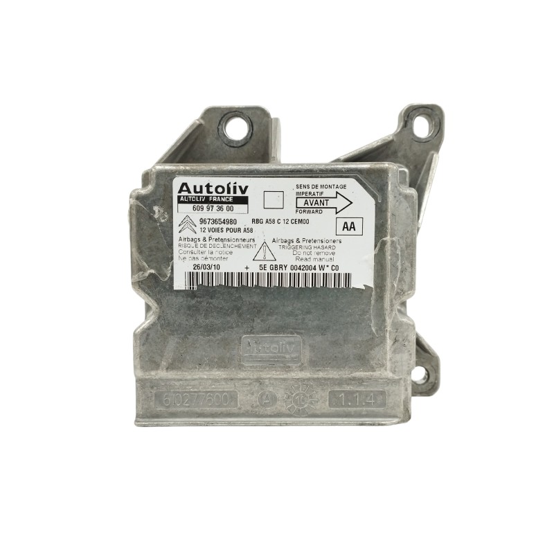 Recambio de centralita airbag para citroën c3 picasso 1.6 16v hdi referencia OEM IAM 9673654980 609973600 