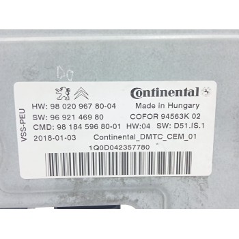 Recambio de modulo electronico para citroën c4 picasso 1.6 blue-hdi fap referencia OEM IAM 9802096780  