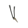 Recambio de posapies trasero para derbi gpr racing 50 racing referencia OEM IAM  CON SOPORTE 