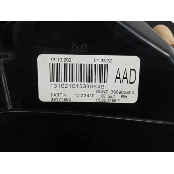 Recambio de piloto trasero derecho para opel adam 1.4 16v cat (a 14 xel / ldd / l2z) referencia OEM IAM 39177860  