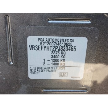 Recambio de carroceria corte para peugeot rifter 1.5 blue-hdi fap referencia OEM IAM   