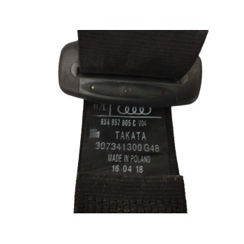 Recambio de cinturon seguridad trasero derecho para audi a1 sportback (8xf) 1.0 tfsi referencia OEM IAM 8X4857805C  