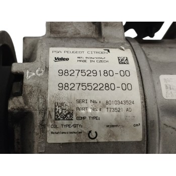 Recambio de compresor aire acondicionado para citroën c4 picasso 1.2 12v e-thp referencia OEM IAM 9827529180 9827552280 